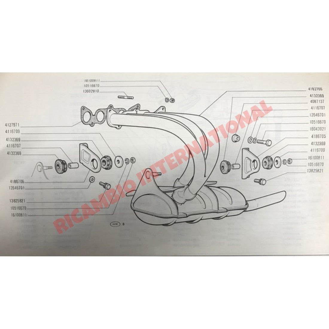 Exhaust Manifold Gasket - Fiat 850,900,127,Classic Panda,Cinquecento,Seicento,Uno Autobianchi - Gaskets & Oil Seals