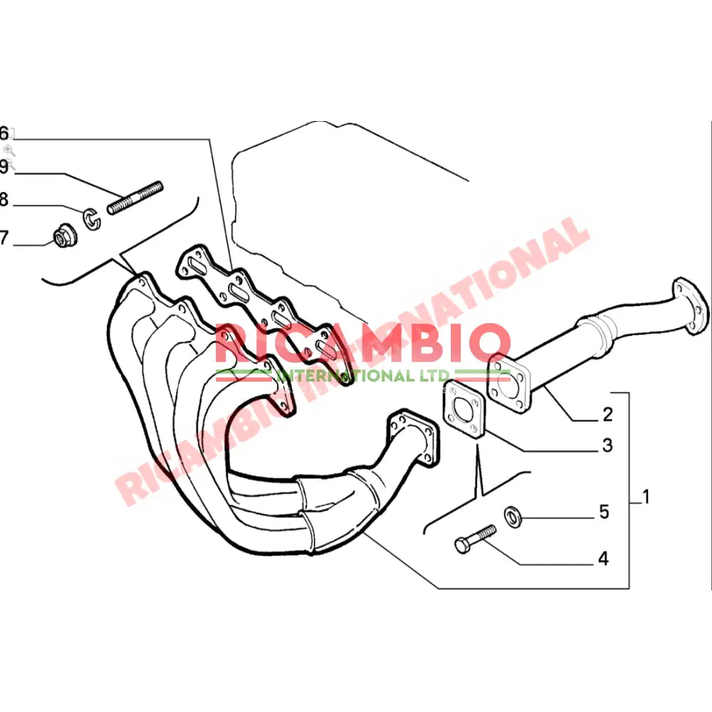 Exhaust Manifold Gasket - Fiat Coupe 16V,Tipo 2.0 16V,Lancia Thema 2.0 16V - Gaskets & Oil Seals