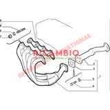 Exhaust Manifold Gasket - Fiat Coupe 16V,Tipo 2.0 16V,Lancia Thema 2.0 16V - Gaskets & Oil Seals
