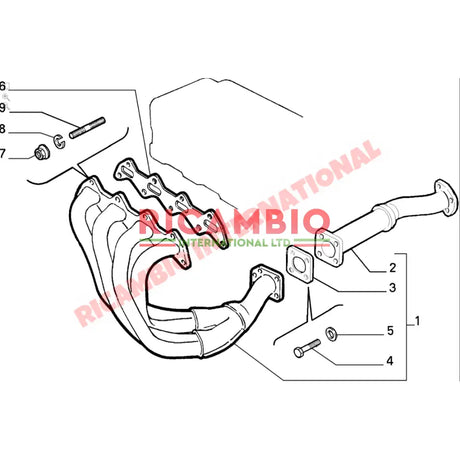 Exhaust Manifold Gasket - Fiat Coupe 16V,Tipo 2.0 16V,Lancia Thema 2.0 16V - Gaskets & Oil Seals