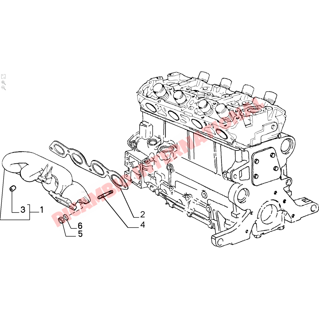 Exhaust Manifold Gasket - Fiat Croma,Lancia Delta Integrale,Evolution,GT Turbo,Thema - Exhaust & Associated Parts