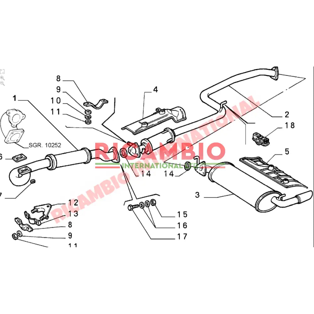 Exhaust Metal Ring Seal - Fiat Coupe 20V Turbo Lancia Delta Integrale,Evolution,Thema - Exhaust & Associated Parts