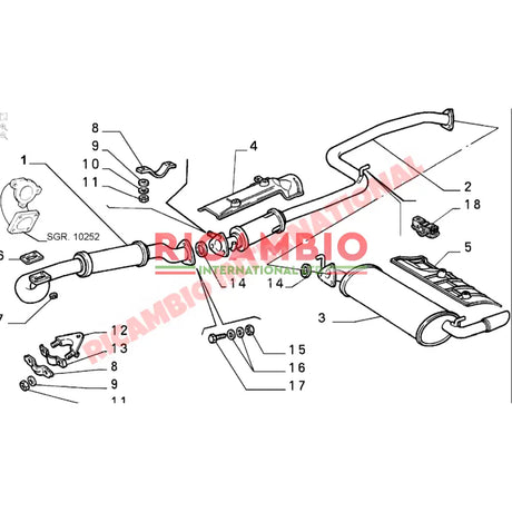 Exhaust Metal Ring Seal - Fiat Coupe 20V Turbo Lancia Delta Integrale,Evolution,Thema - Exhaust & Associated Parts