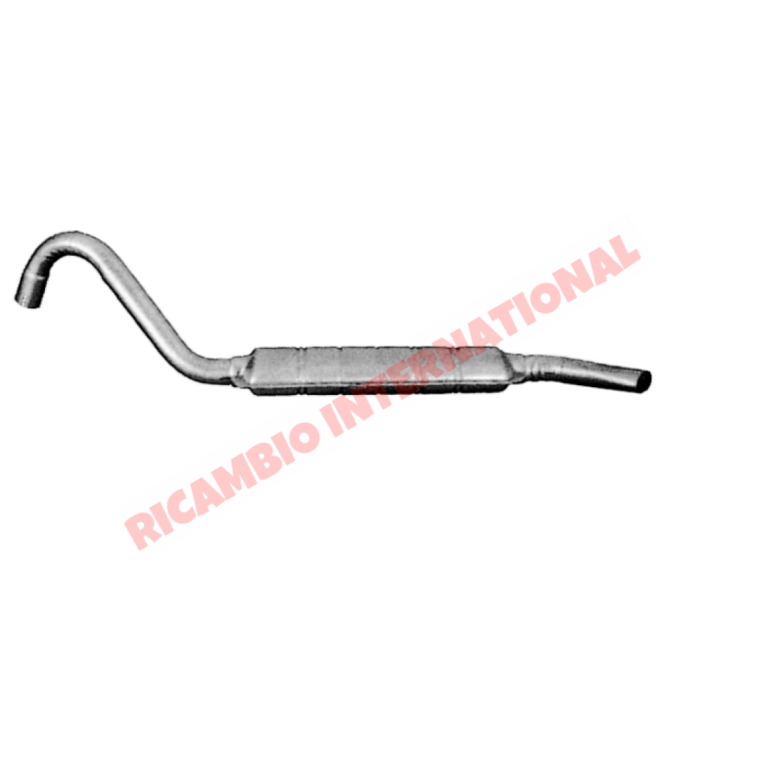 Exhaust Silencer Rear - Fiat 124 Sports Coupe - Exhaust