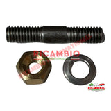 Exhaust Stud,Brass Nut & Spring Washer - Classic Fiat Lancia - Exhaust