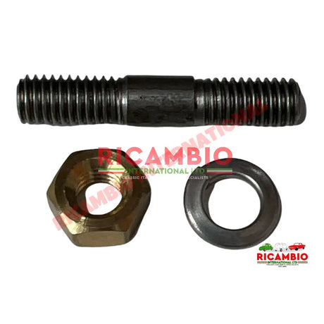 Exhaust Stud,Brass Nut & Spring Washer - Classic Fiat Lancia - Exhaust