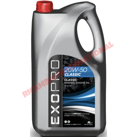 EXOPRO Premium Mineral Motor Oil 5Ltr (20W50) - Service Items