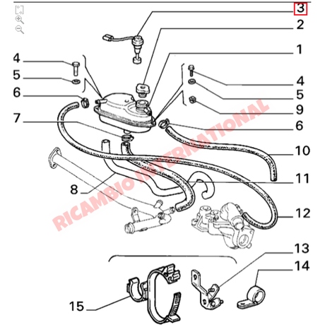 Expansion Tank Water Level Sensor - Fiat Strada Uno Lancia Delta - Heating and Cooling