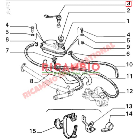 Expansion Tank Water Level Sensor - Fiat Strada Uno Lancia Delta - Heating and Cooling