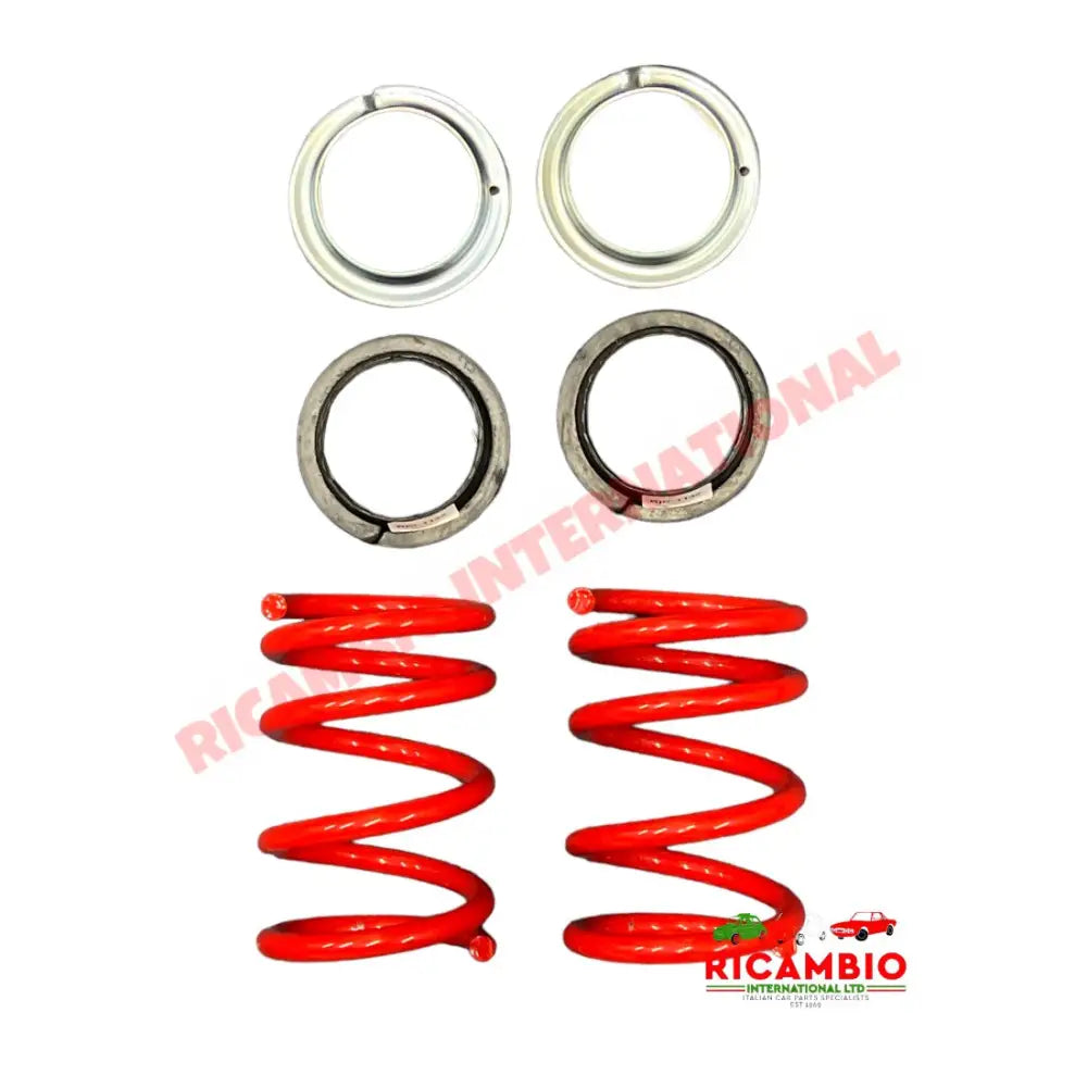 FERRARI Red Lowered Coil Spring & Seat Kit (185mm) - Classic Fiat 500 N/D/F/L - Classic Fiat 500 Parts & Spares