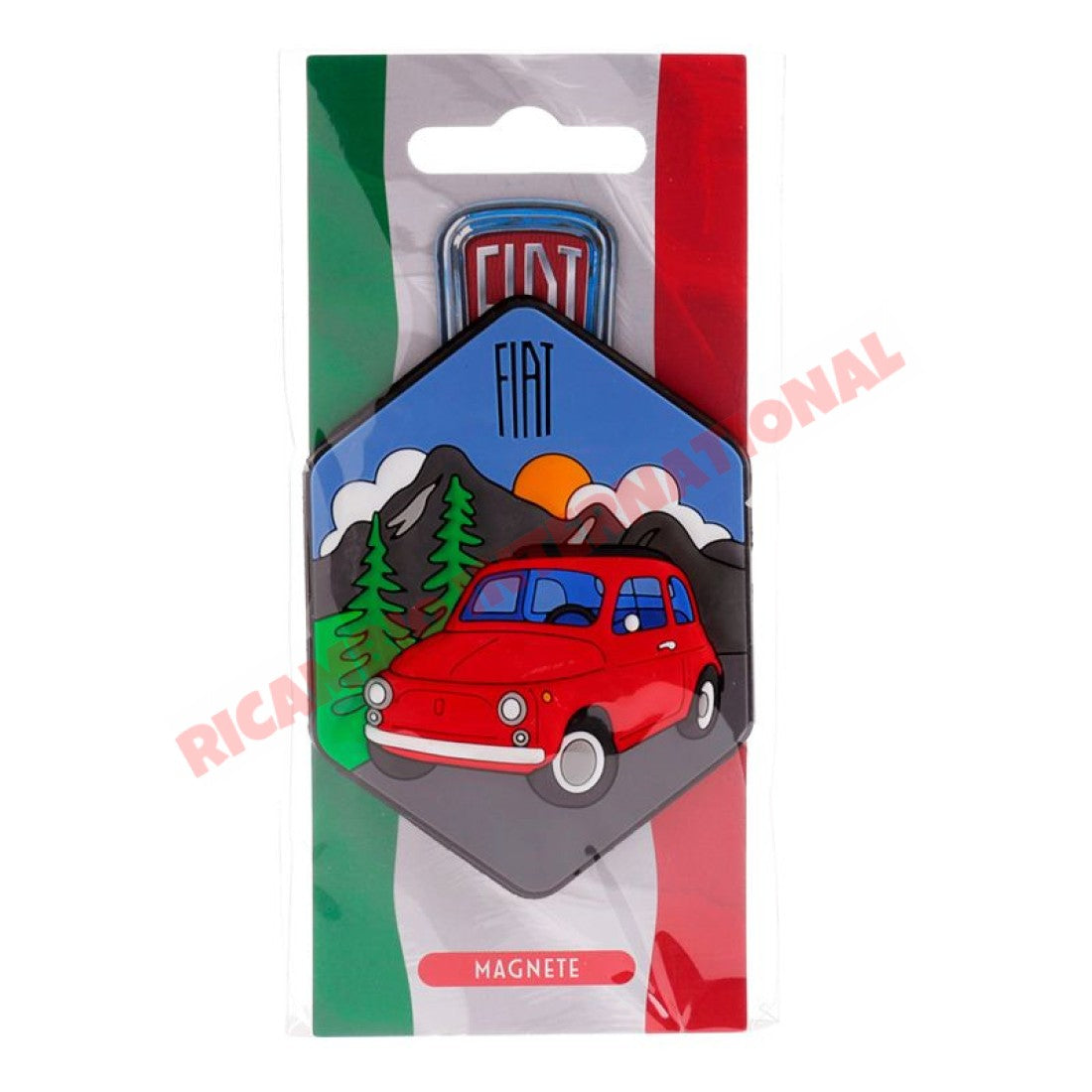 Fiat 500 Dolomite Mountains Magnet - Toys - Gifts & Novelty Items