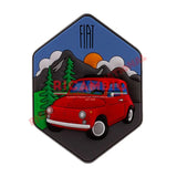 Fiat 500 Dolomite Mountains Magnet - Toys - Gifts & Novelty Items