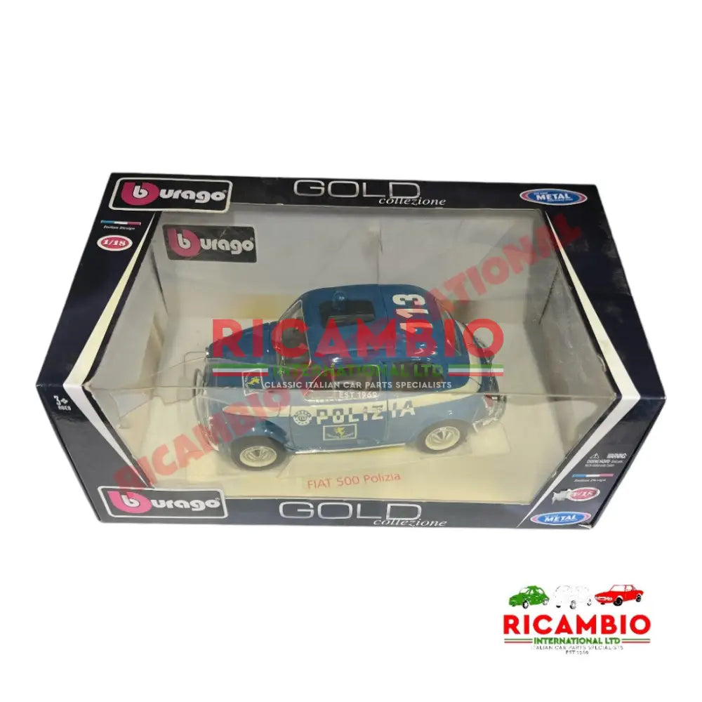 FIAT 500 Model Car Assorted - Polizia - Toys - Gifts & Novelty Items