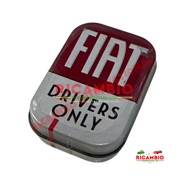 Fiat Drivers Only Peppermint Sweet Tin