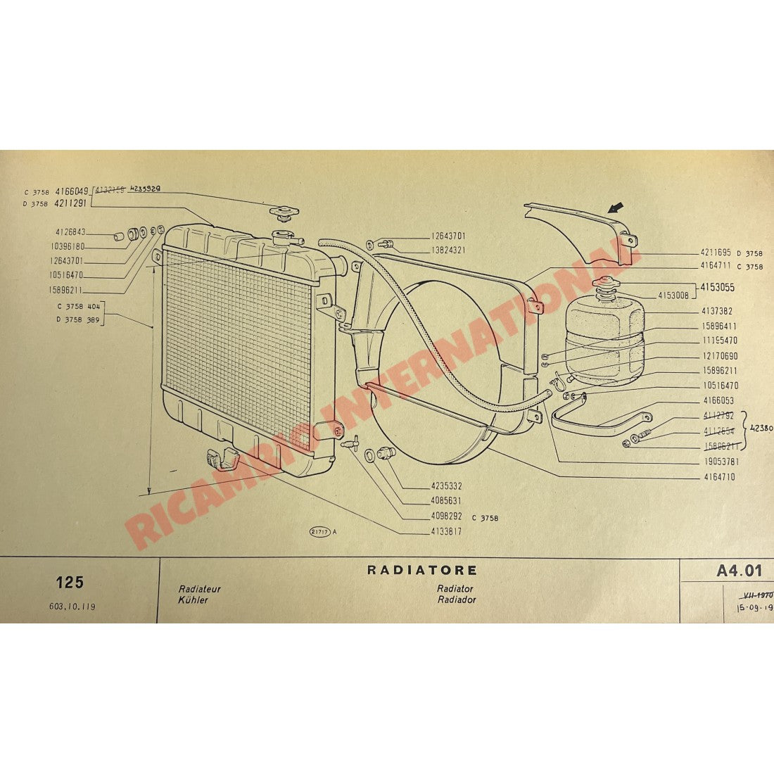 Fiat Factory Parts Manual Catalogue - Fiat 125 - Books & Manuals