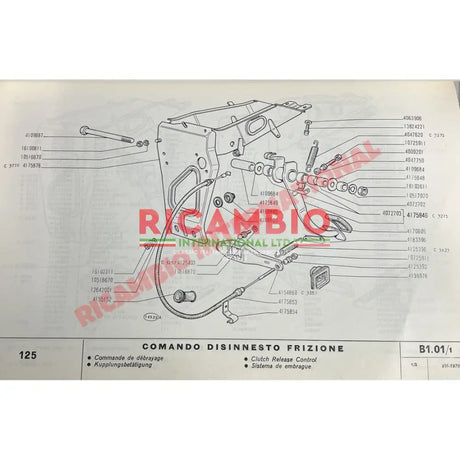 Fiat Factory Parts Manual Catalogue - Fiat 125 - Books & Manuals