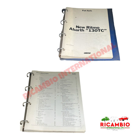Fiat Service Manual (ENGLISH) - Fiat Strada/Ritmo Abarth 130TC - Books & Manuals