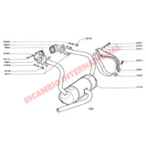 Flat Edged Bolt - Classic Fiat 500 126 - Exhaust & Related Parts