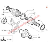 Front Hub Flange - Fiat Punto MK1 & MK2,Cinquecento,Seicento,Stilo,Bravo/a,Idea,Tipo,Tempra - Steering - Shaft &