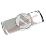 Front Chrome Badge & Clips - Classic Autobianchi 500 Giardiniera - Badges & Emblems