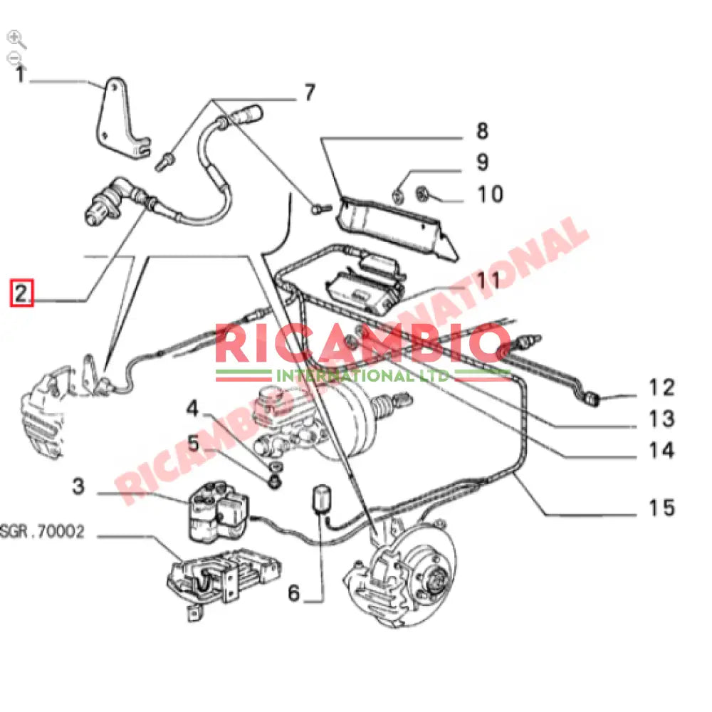 Front ABS sensor - Lancia Thema - Electrical