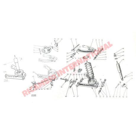 Front Anti Roll Bar Bush Kit - Classic Fiat 600 Multipla