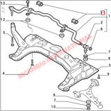 Front Anti-Roll Bar Bush Kit - Fiat Coupe Tipo 16V,Bravo HGT Lancia Delta - Steering - Shaft & Suspension