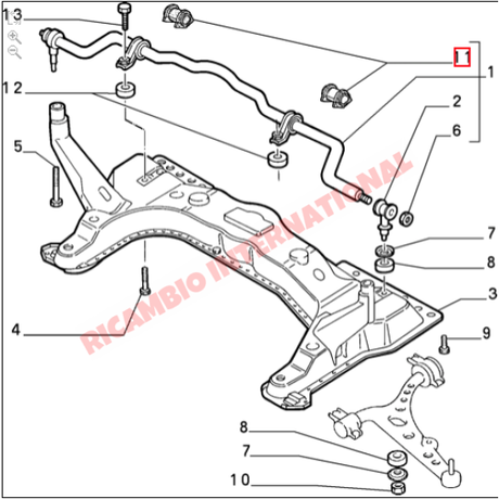 Front Anti-Roll Bar Bush Kit - Fiat Coupe Tipo 16V,Bravo HGT Lancia Delta - Steering - Shaft & Suspension