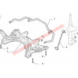 Front Anti Roll Bar Bush Repair Kit - New Fiat 500 - Steering - Shaft & Suspension