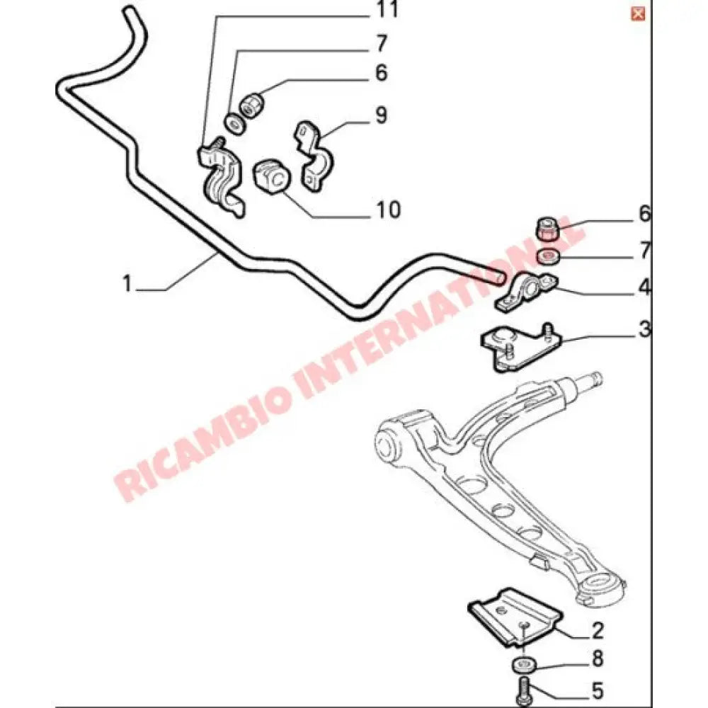 Front Anti Roll Bar Bushes - Fiat Cinquecento Seicento - Steering - Shaft & Suspension
