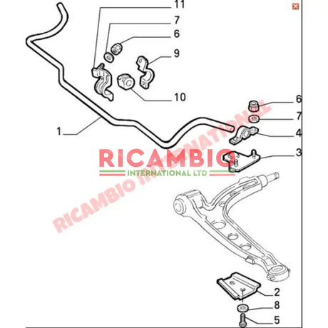Front Anti Roll Bar Links (2) - Fiat Cinquecento Seicento - Steering - Shaft & Suspension