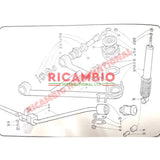 Front Anti Roll Sway Bar Bush - Lancia Fulvia - Suspension