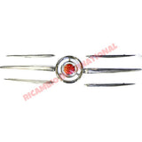 Front Badge Complete (7 piece kit) - Fiat 600 - Fiat/Seat 600 Parts