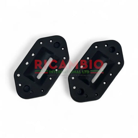 Front Bonnet Hinge Rubber Flange Kit (2) - Fiat 600