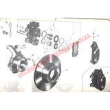 Front Brake Caliper Piston & Seal Repair Kit - Lancia Fulvia Flavia 2000 - Lancia Fulvia Brake Part & Components