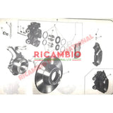 Front Brake Caliper Piston & Seal Repair Kit - Lancia Fulvia Flavia 2000 - Lancia Fulvia Brake Part & Components