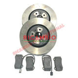 Front Brake Disc & Brake Pad Kit - Fiat Coupe - Brake Parts and Components