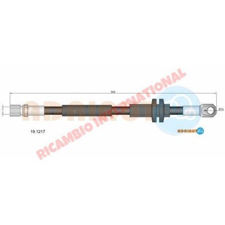 Front Brake Hose (505mm) - Lancia Beta - Brake Parts and Components
