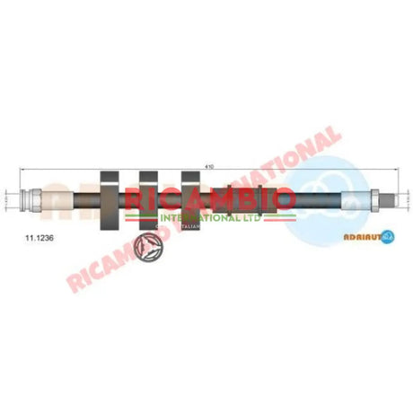 Front Brake Hose - Classic Fiat Panda - Front Brakes and Related Parts