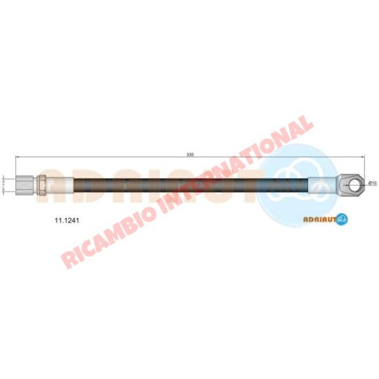 Front Brake Hose - Fiat 1100R (101) 1200 - Brake Parts & Components