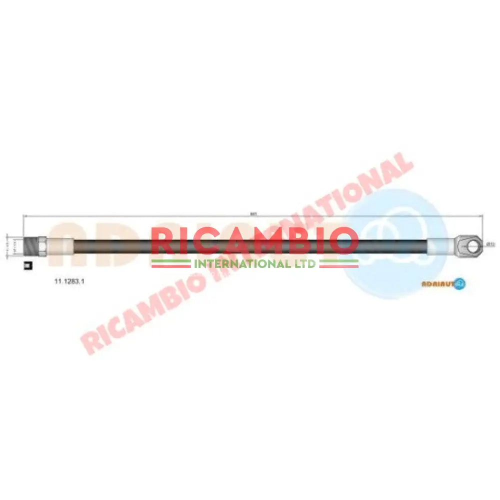 Front Brake Hose - Fiat 600 Multipla,600T,850T early - Brake Parts and Components