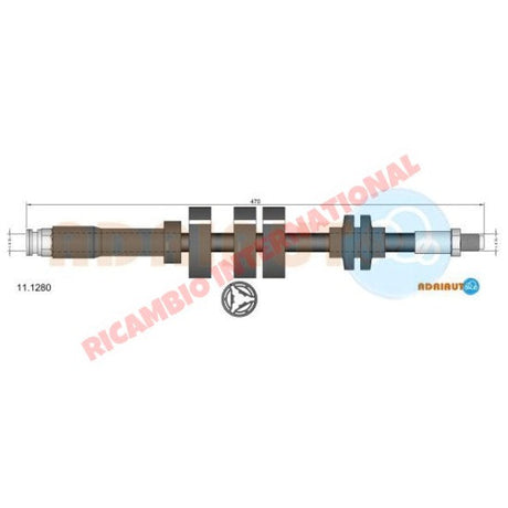 Front Brake Hose - Fiat Cinquecento Seicento - Brakes