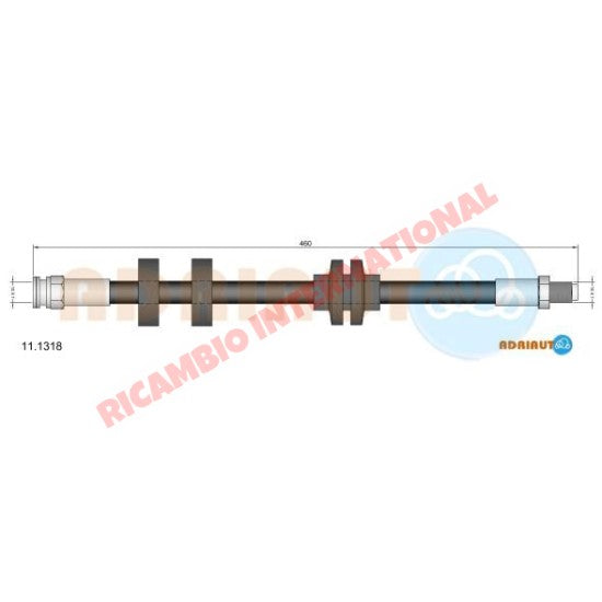 Front Brake Hose - Fiat Multipla - Brake Parts and Components