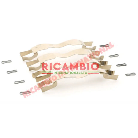 Front Brake Pad Fitting Spring Kit - Fiat 850,900,X19,124,125,127,128,130,131,132 Campagnola Autobianchi A112 Lancia
