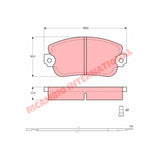 Front Brake Pad Set - Lancia Beta,Trevi