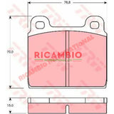 Front Brake Pads - Alfa Romeo Spider,Montreal,1750,2000 Ferrari 208,308,Dino,Mondial - Ferrari