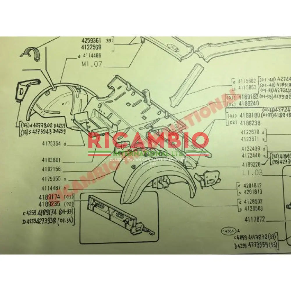 Front Bulk Head and X-Member Panel - Classic Fiat 500 126 - Body Parts