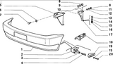 Front Bumper Bracket Kit - Fiat 126 - Front Bumper & Fittings
