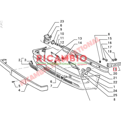 Front Bumper Braket - Lancia Delta - Lancia Delta Integrale