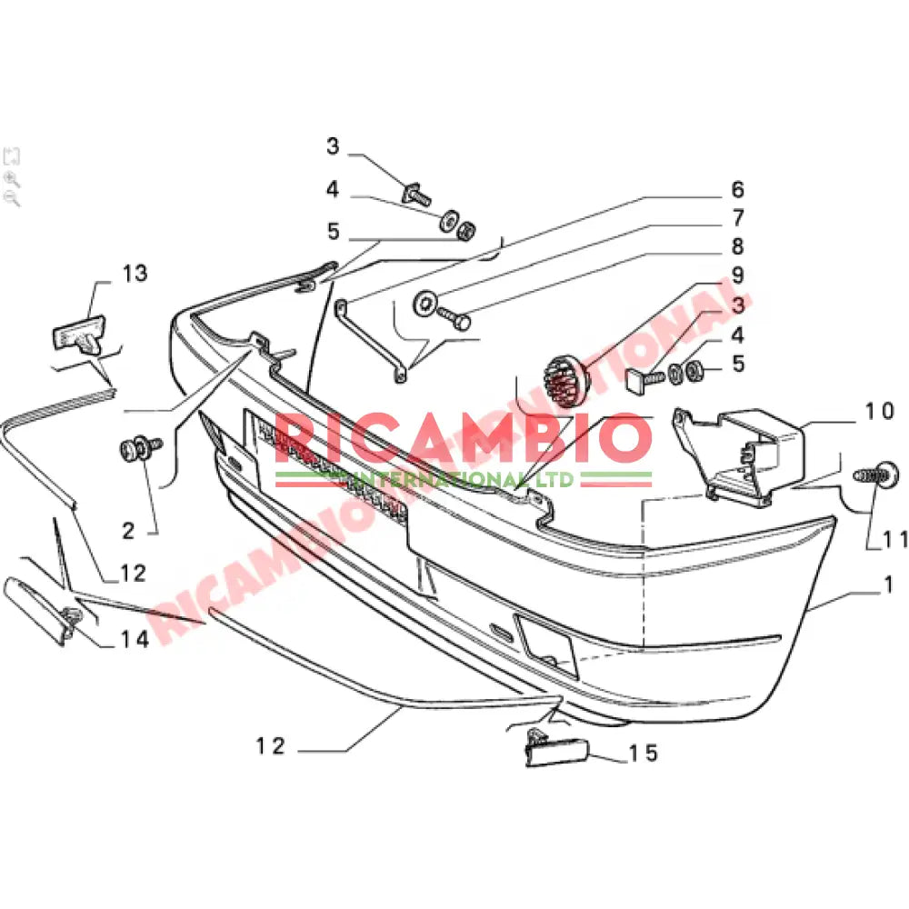 Front Bumper Wick Kit - Fiat Uno Lancia Y10 - Lancia Y10